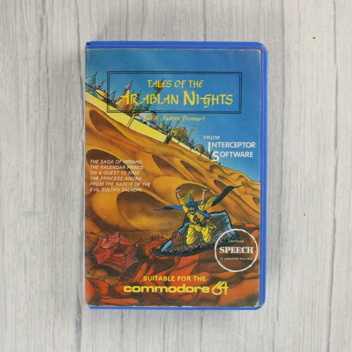 Tales of the Arabian Nights Commodore 64 játék borítója
