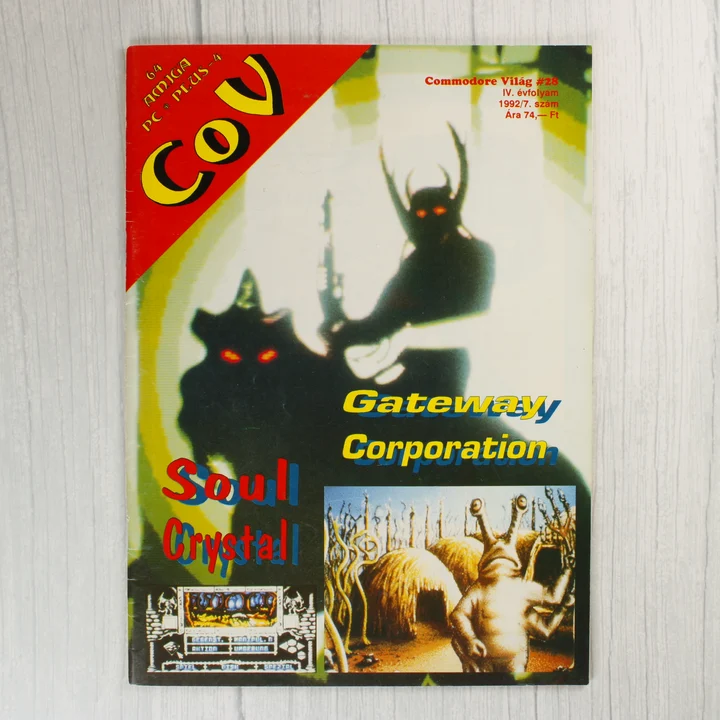 Commodore Világ 28. szám borító A Commodore Világ 28. számának színes borítója