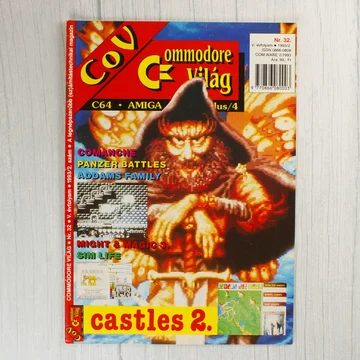 A Commodore Világ magazin 32. számának színes borítója