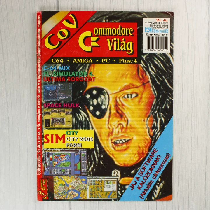 A Commodore Világ magazin 48. számának színes borítója