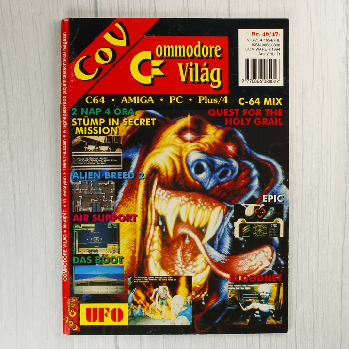 A Commodore Világ magazin 46/47. számának színes borítója