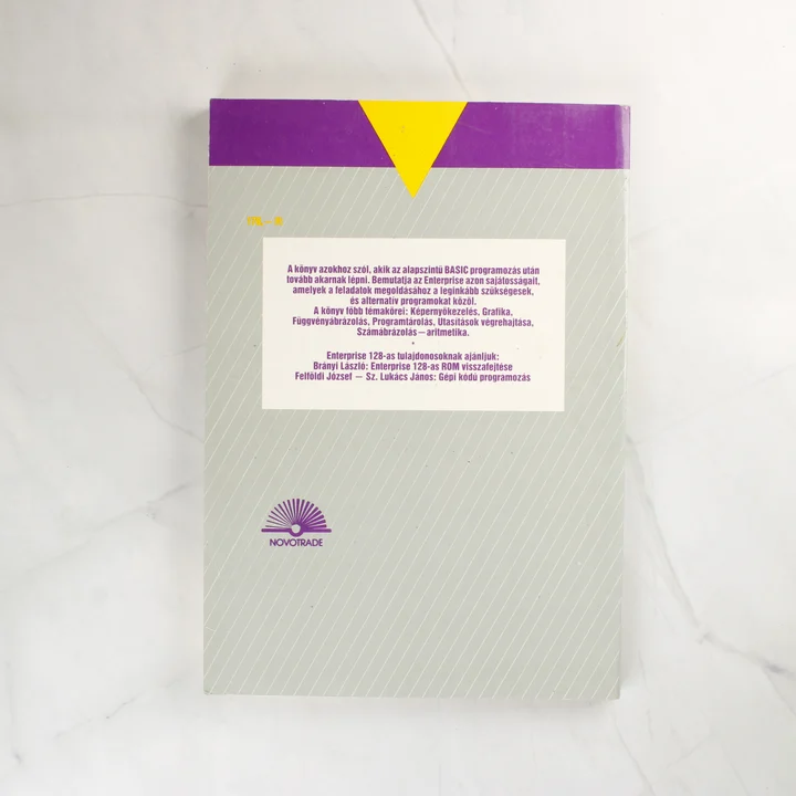 A Tippek és trükkök Enterprise könyv hátoldala