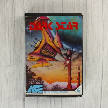 Dark Star videójáték borítója Commodore 64-re