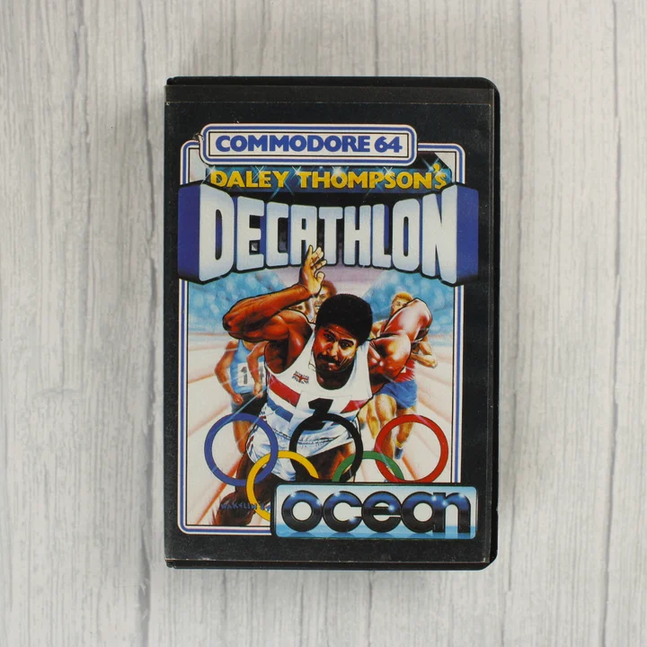 Daley Thompson's Decathlon Commodore 64 játék borítója