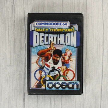 Daley Thompson's Decathlon Commodore 64 játék borítója