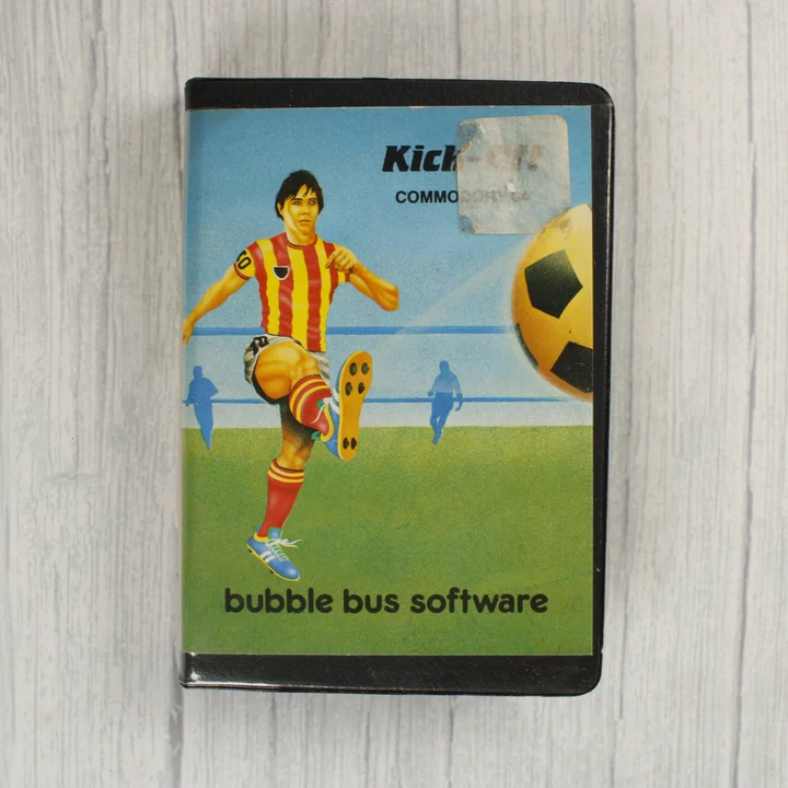 Kick-Off C64 borító Kick-Off Commodore 64 videójáték tokjának előlapja