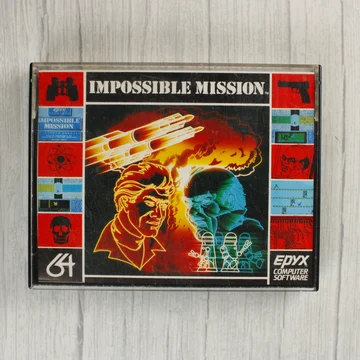 Impossible Mission Commodore 64 játék kazetta tokban