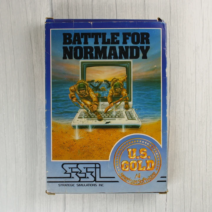 Battle for Normandy doboz Battle for Normandy Commodore 64 játék dobozának eleje
