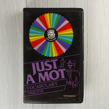 Just A Mot French Commodore 64 szoftver tokjának előlapja