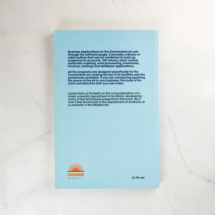 Business Applications for the Commodore 64 könyv hátlapja