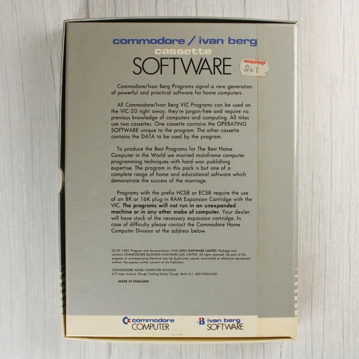 Mastermind szoftver dobozának hátoldala