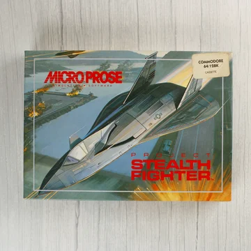 Project Stealth Fighter Commodore 64 játék dobozának eleje