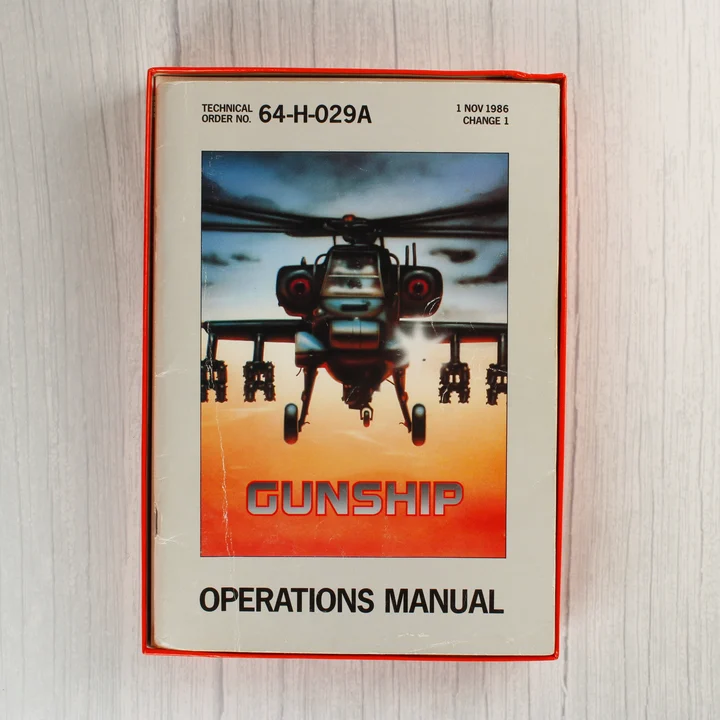 A Gunship játékhoz tartozó műveleti kézikönyv borítója