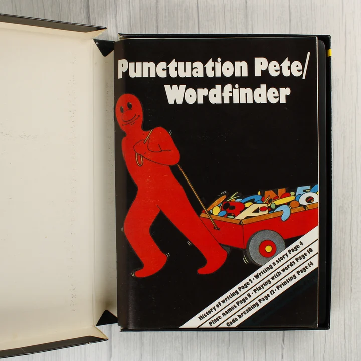 Punctuation Pete útmutató Punctuation Pete oktató füzet belső oldala