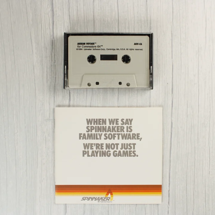 Aegean Voyage kazetta és füzet Az Aegean Voyage játék kazettája és kísérő füzete