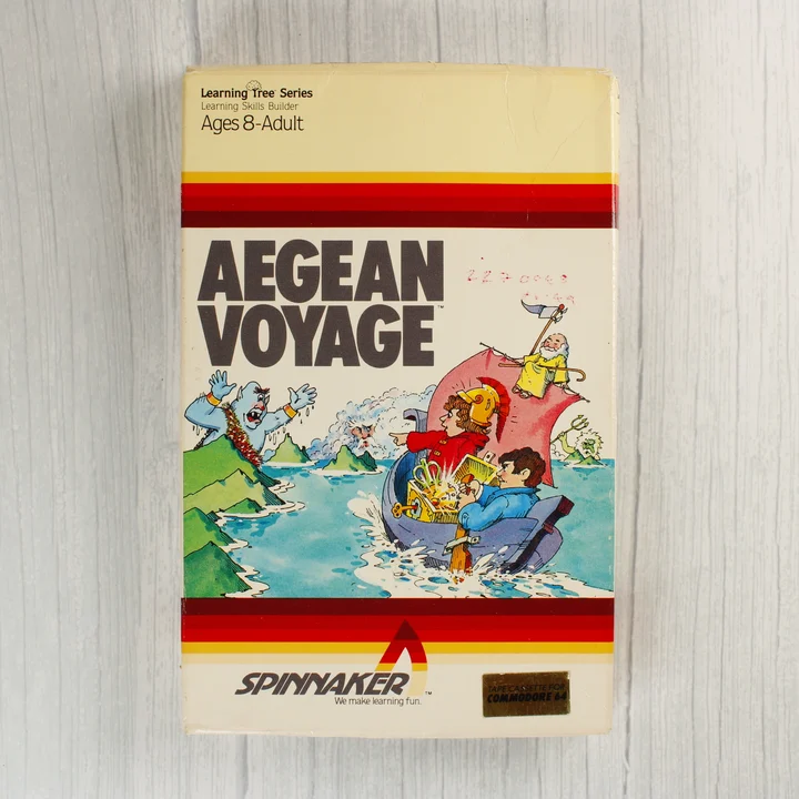Aegean Voyage doboz előlap Az Aegean Voyage Commodore 64 játék dobozának előlapja