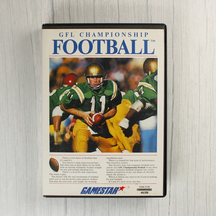 GFL Championship Football Commodore 64 játék borítója