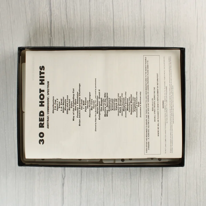 A 30 Red Hot Hits válogatás papír alapú útmutatója
