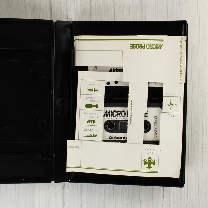 A videójátékhoz tartozó papír billentyűzet-sablon