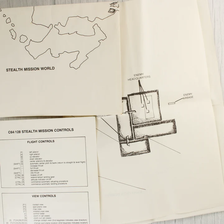 Stealth Mission térképek Stealth Mission játékhoz tartozó térképek és irányítási segédlet