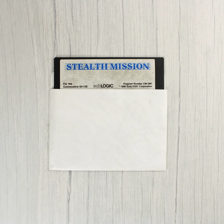 Stealth Mission floppy lemez Stealth Mission 5,25 colos floppy lemez papírtokban