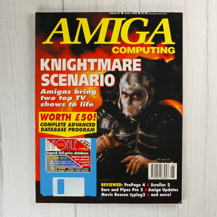 Az Amiga Computing magazin 61. számának borítója