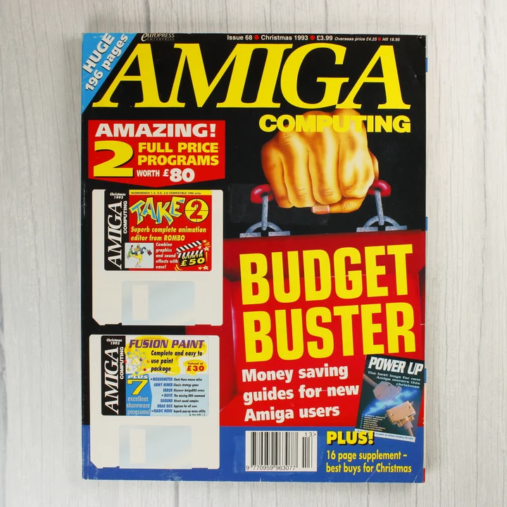 Az Amiga Computing magazin 1993. karácsonyi számának borítója