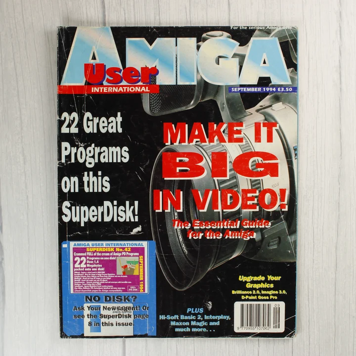 Az Amiga User International magazin 1994. szeptemberi számának borítója