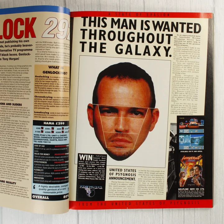 A CU Amiga magazin egyik belső oldalpárja