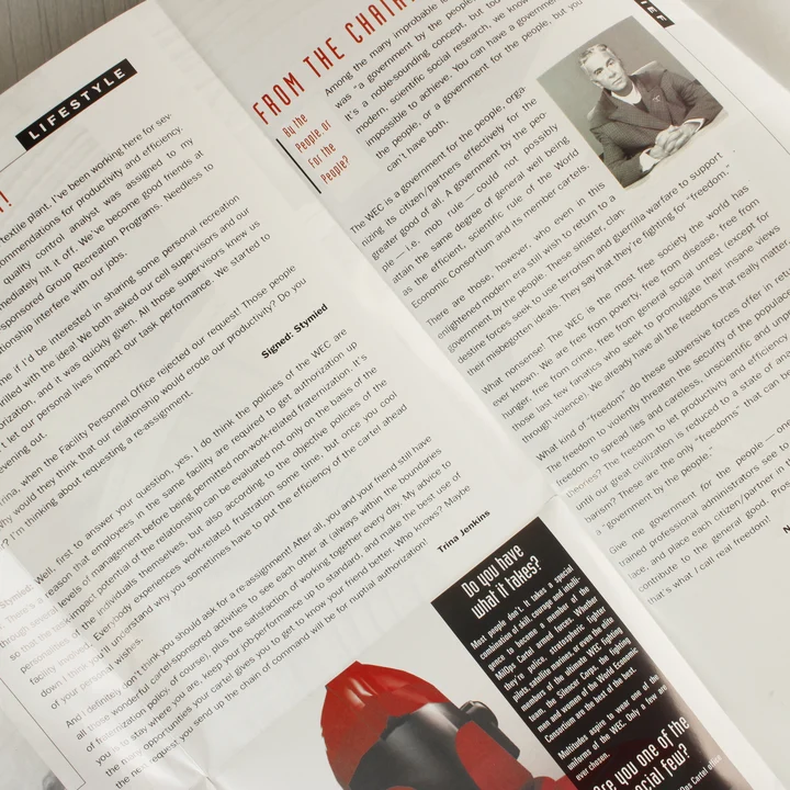 Crusader No Remorse belső füzet részlete