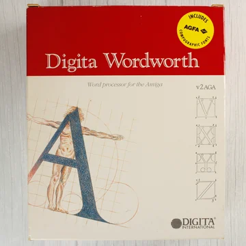 Digita Wordworth v2 AGA Amiga szoftver dobozának előlapja