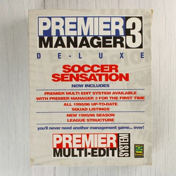Premier Manager 3 Deluxe PC játék dobozának előlapja