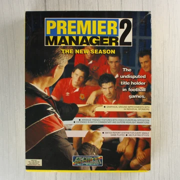 Premier Manager 2 Amiga játék dobozának eleje