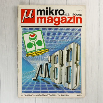 A Mikroszámítógép Magazin 1988/3. számának címlapja