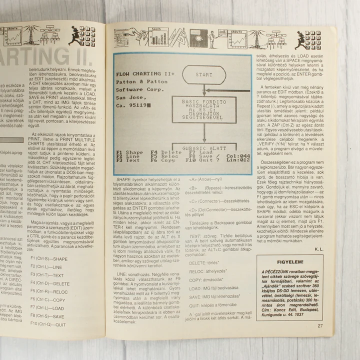 A Mikro Magazin belső oldalai szöveggel és ábrákkal