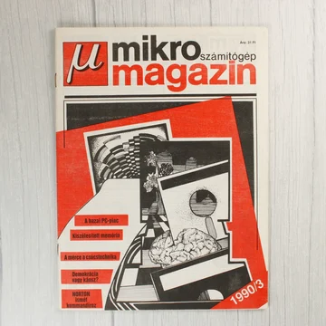 A Mikro Számítógép Magazin 1990/3-as számának borítója