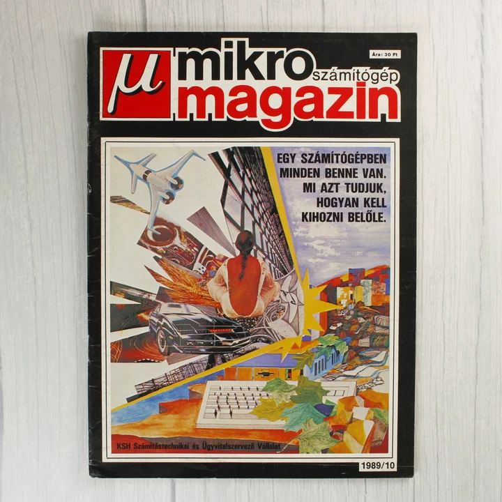 Mikroszámítógép Magazin 1989/10 A Mikroszámítógép Magazin 1989/10-es számának címlapja