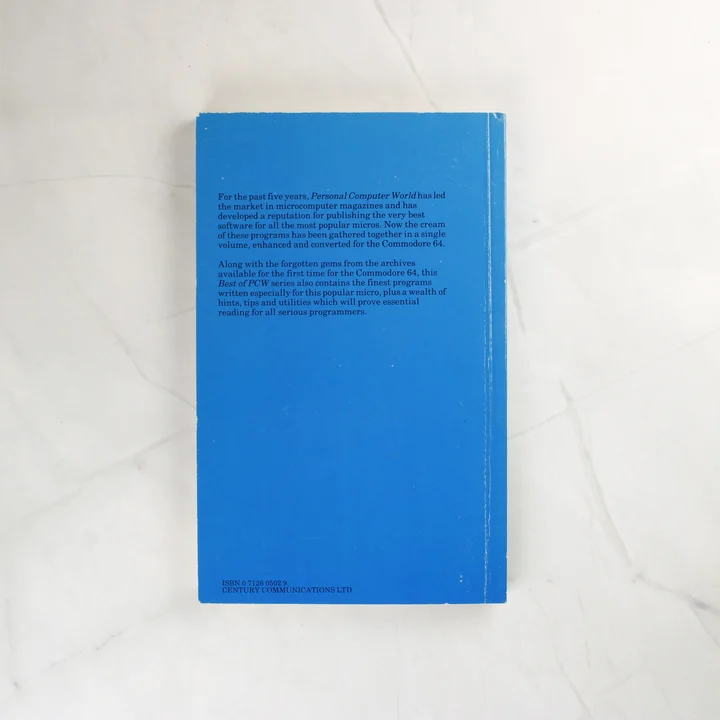 A Best of PCW: Software for the Commodore 64 könyv hátlapja
