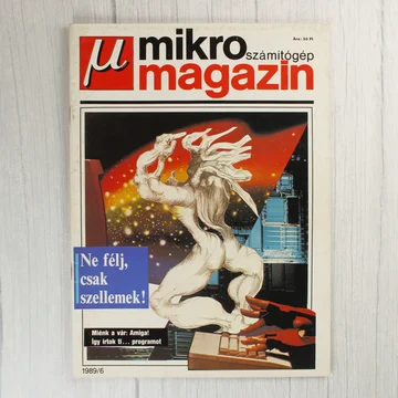 A Mikroszámítógép Magazin 1989/6-os számának címlapja