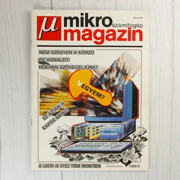 A Mikroszámítógép Magazin 1989/5 számának címlapja