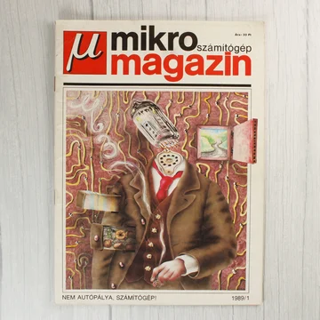 A Mikroszámítógép Magazin 1989/1-es számának borítója