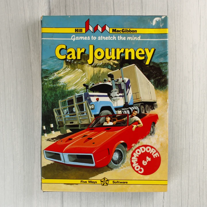 Car Journey C64 doboz Car Journey Commodore 64 játék dobozának eleje