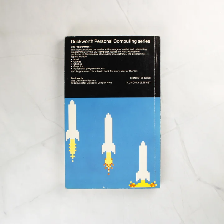A VIC Programmes Volume 1 könyv hátoldala