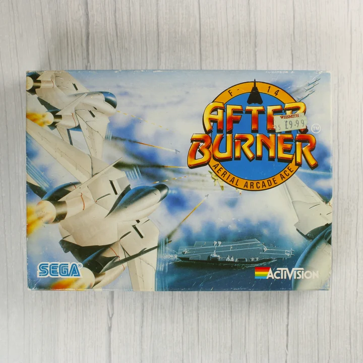After Burner Commodore 64 videójáték dobozának előlapja