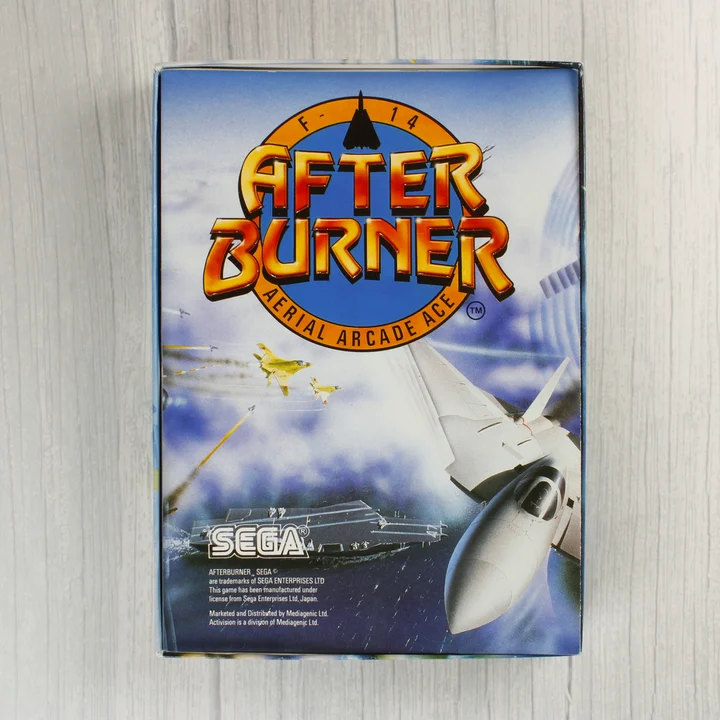 After Burner videójáték dobozának belső borítója