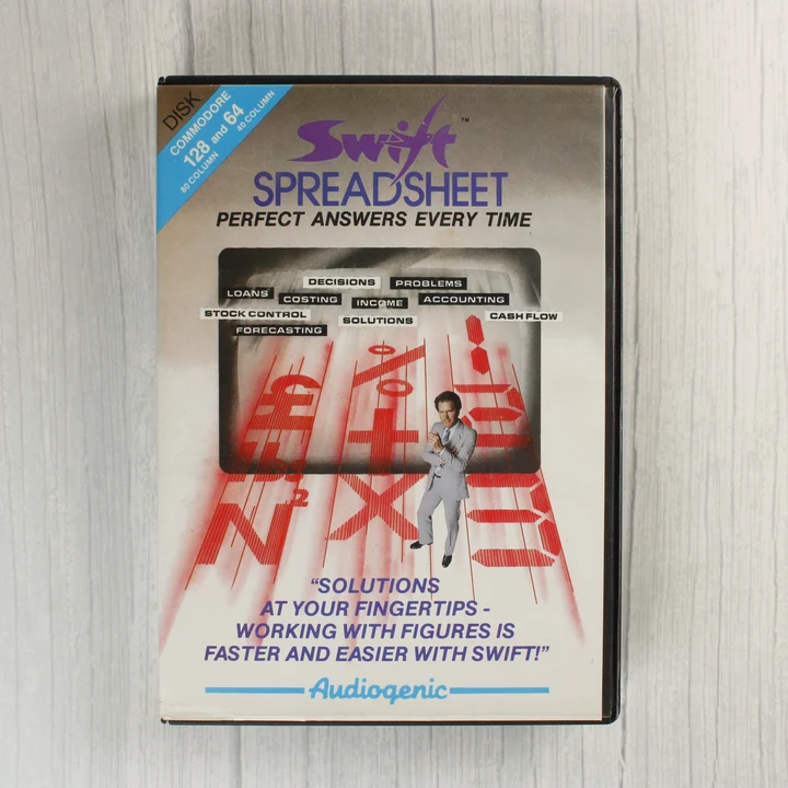 Swift Spreadsheet szoftver dobozának előlapja