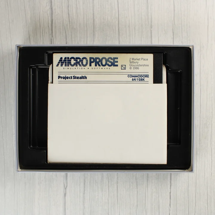 Project Stealth Fighter floppy lemez a dobozban