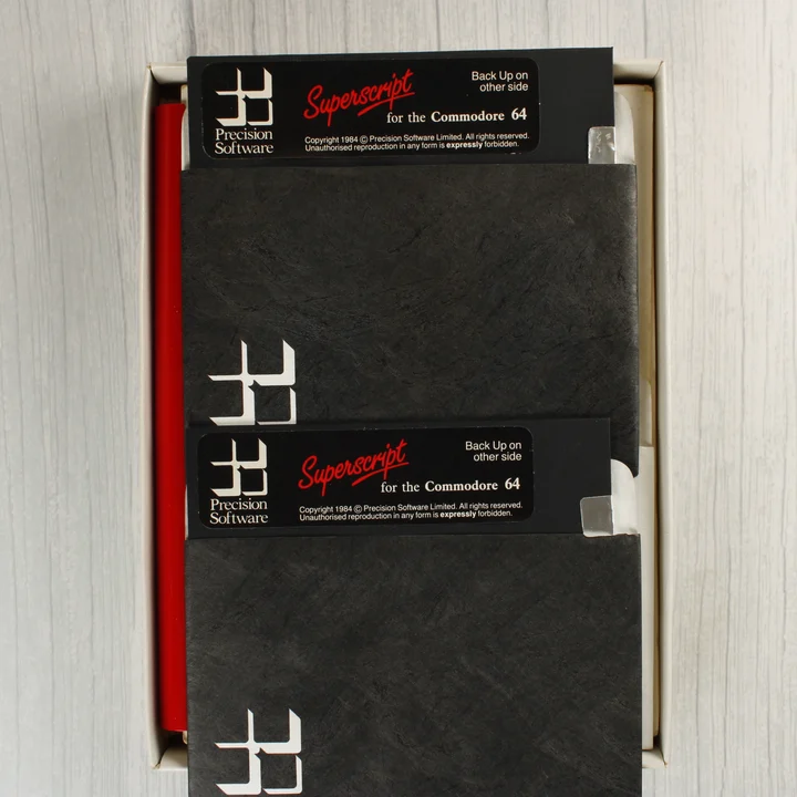 Két 5,25 colos floppy lemez a Superscript szoftverrel