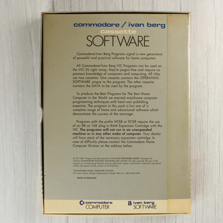 A BBC Mastermind szoftver dobozának hátoldala leírással