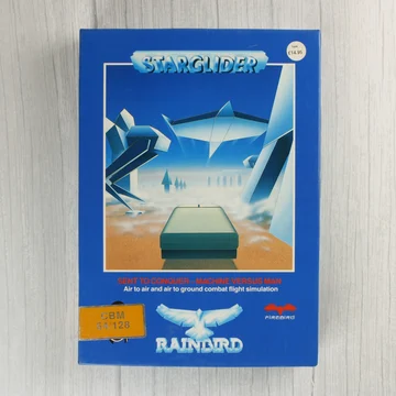 A Starglider videójáték kék dobozának előlapja
